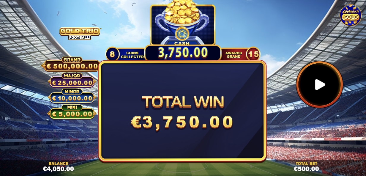 banner gold trio football